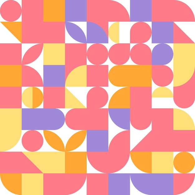 colorful abstract geometric pattern of many shapes