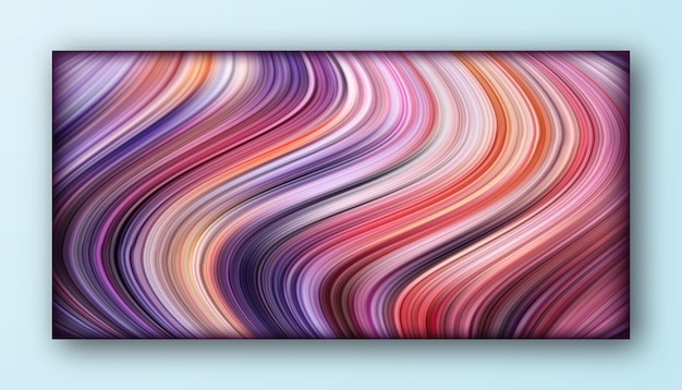 Colorful abstract gradient wavy lines