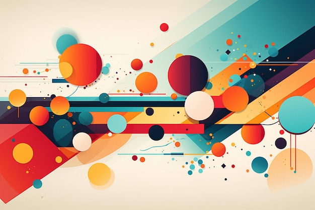 Vector colorful abstract graphics