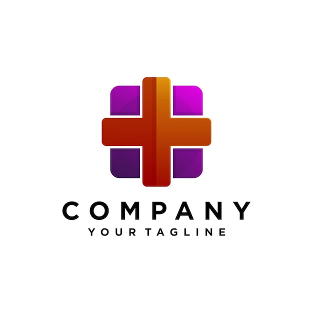 Colorful abstract health logo design