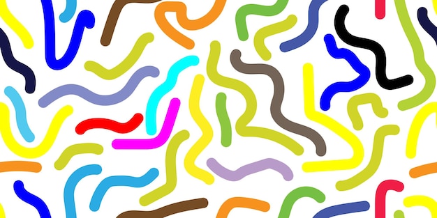 colorful abstract line seamless pattern