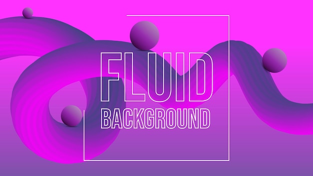 Colorful abstract liquid effect background with light ball