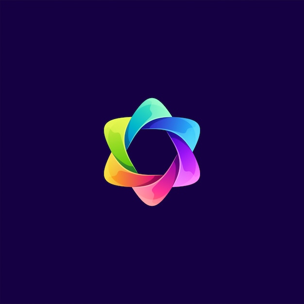 Colorful abstract logo illustration