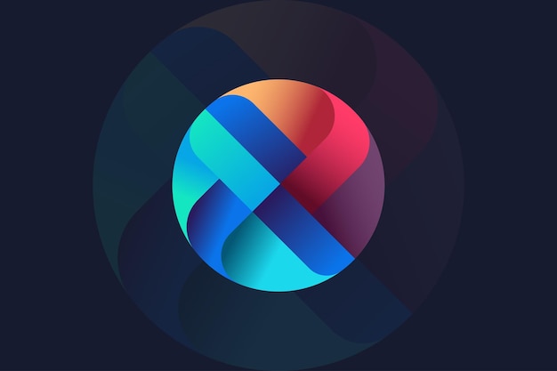 Colorful abstract logo template