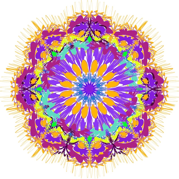 Mandala astratto colorato