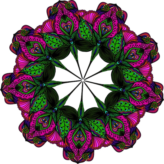 Mandala astratto colorato