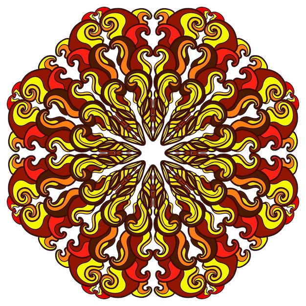 Colorful abstract mandala