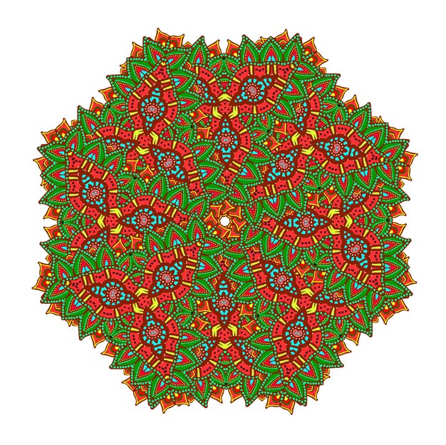 Mandala astratto colorato