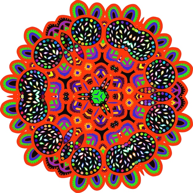Colorful abstract mandala