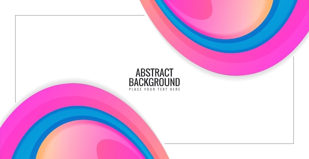 Colorful abstract modern wave background