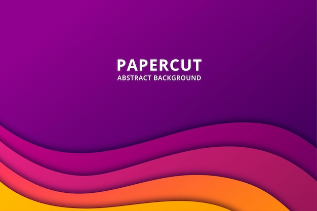 Красочный абстрактный фон papercut