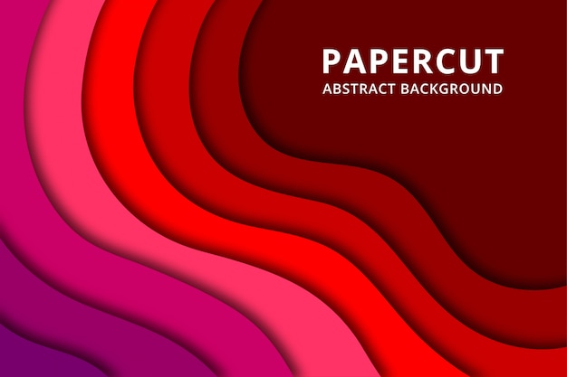 Красочный абстрактный фон papercut