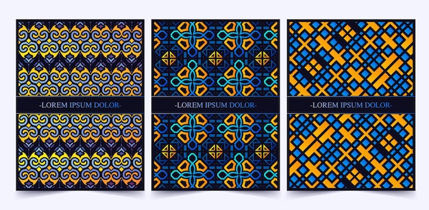 Colorful abstract pattern cover design