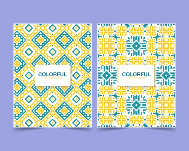 Colorful abstract pattern cover design
