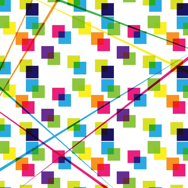 Colorful abstract pattern of multicolored squares