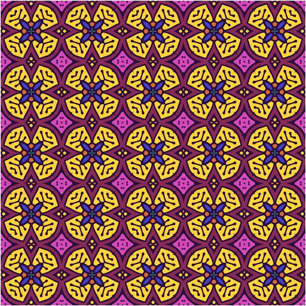 Colorful abstract pattern with ethnic style