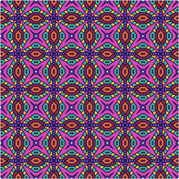 Colorful abstract pattern with ethnic style