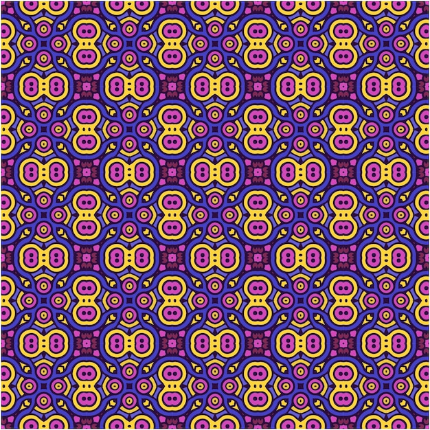 Colorful abstract pattern with ethnic style