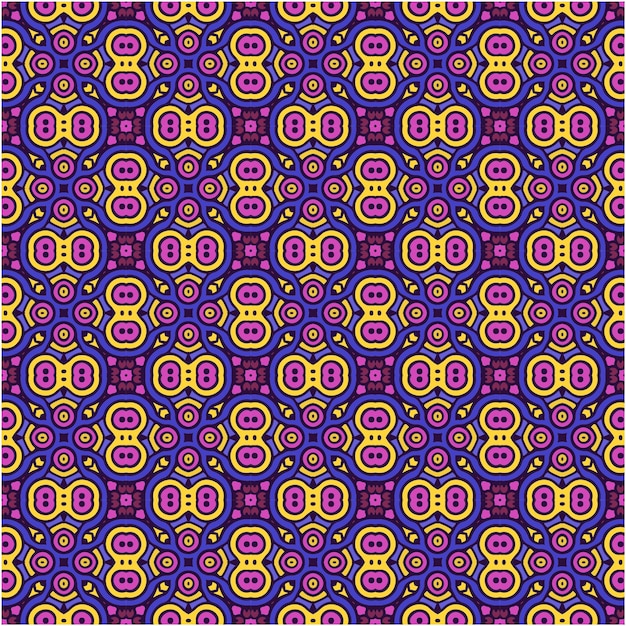 Colorful abstract pattern with ethnic style