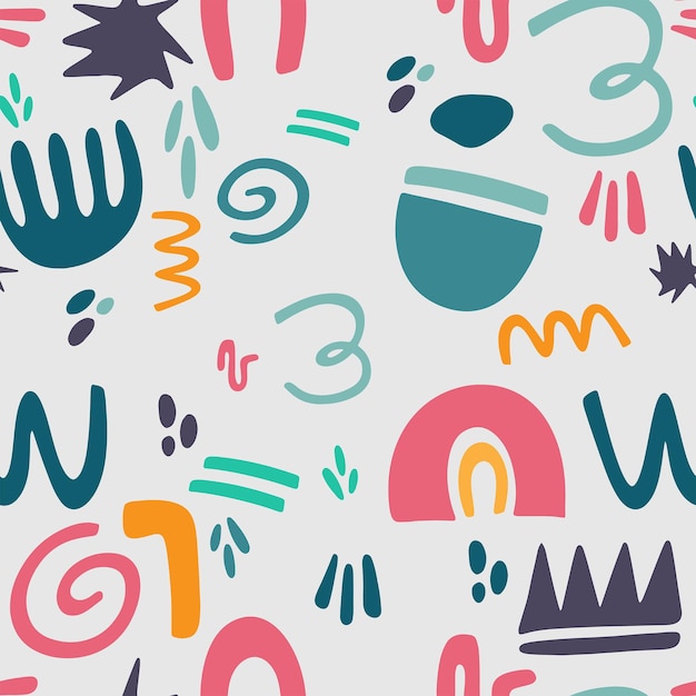 Colorful Abstract Shape with Random Placement