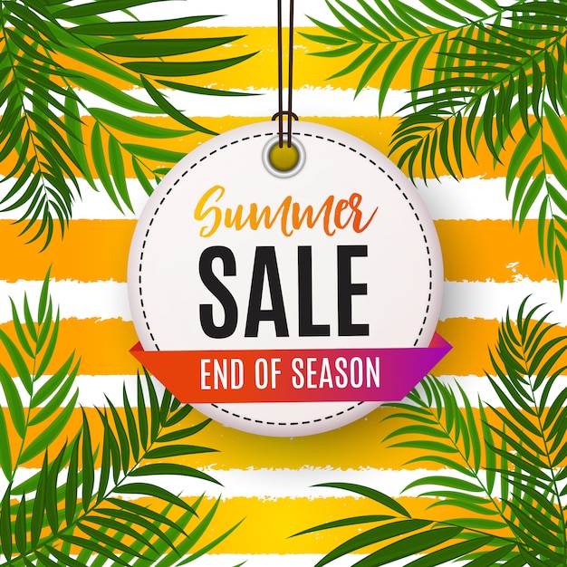 Colorful Abstract Summer Sale Background