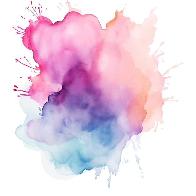 Vector colorful abstract watercolor stain vector