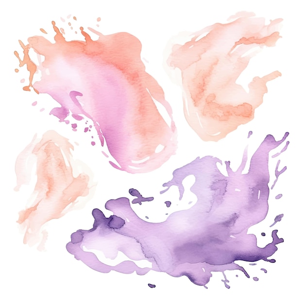 Vector colorful abstract watercolor stain vector