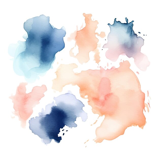 Vector colorful abstract watercolor stain vector