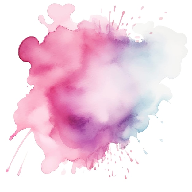 Premium Vector | Colorful abstract watercolor stain vector