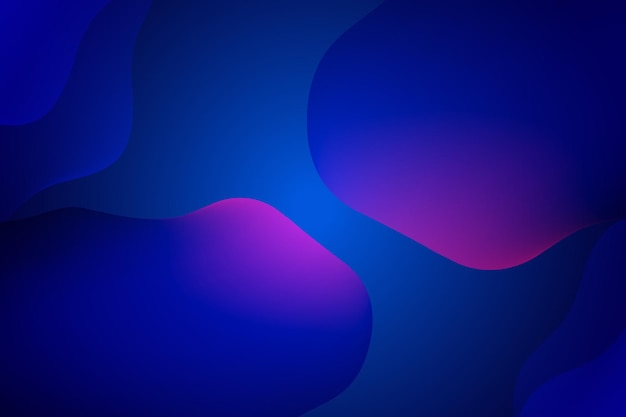 Colorful abstract wave landing page flat background