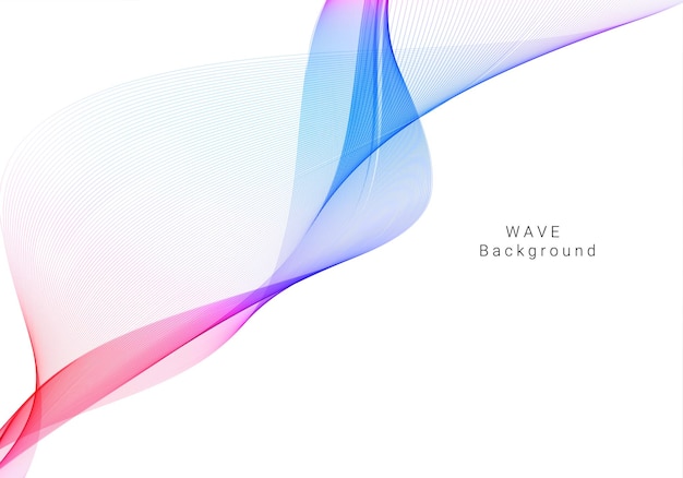 colorful abstract wave modern background