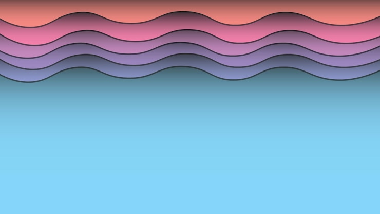 Vector colorful abstract wavy background free vector