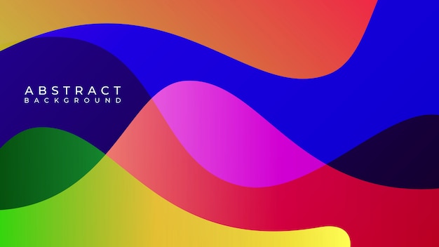 Vector colorful abstract wavy background