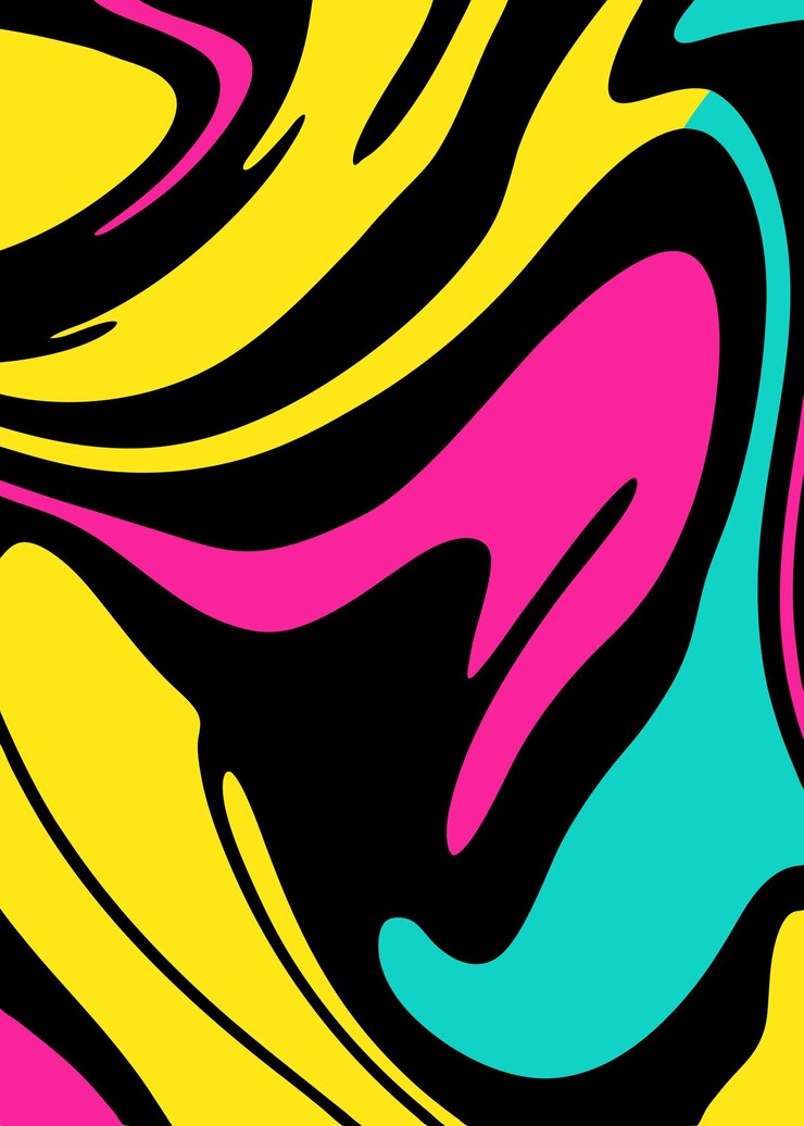 Colorful acrylic brush stroke background