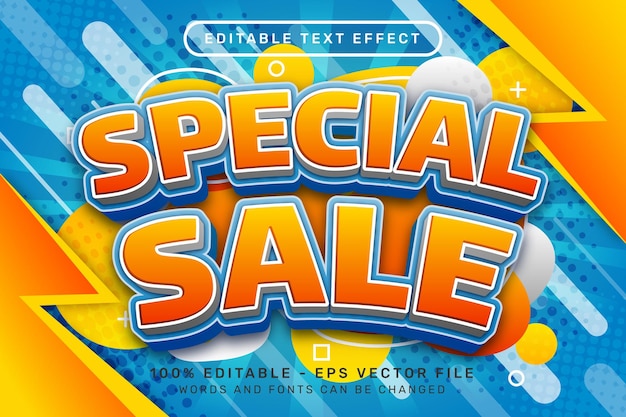 A colorful ad for special sale.