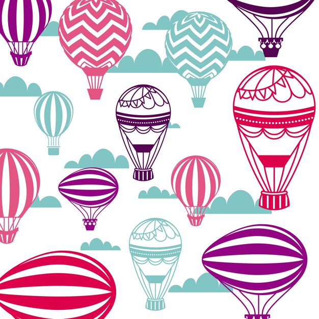 Colorful air balloon