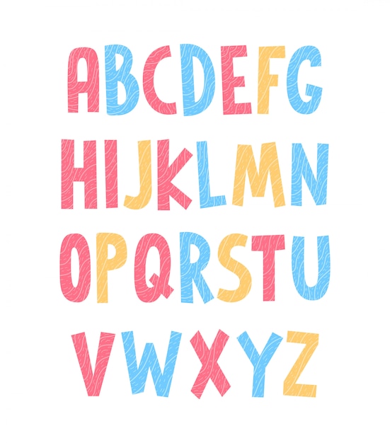 Colorful alphabet