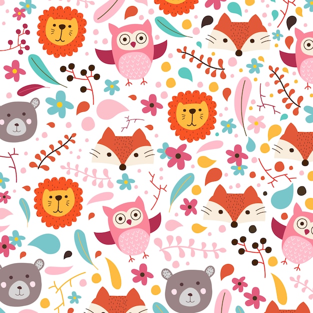 Colorful animal pattern