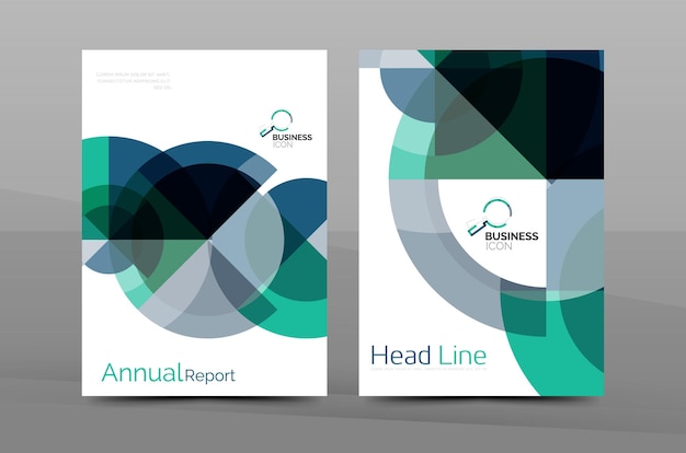 Colorful annual report cover