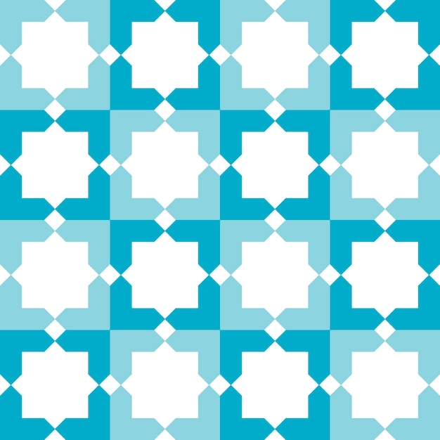 Colorful Arabic geometric ornament. Seamless pattern