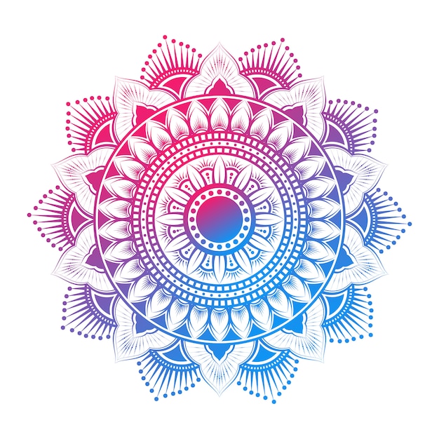 Colorful Arabic Mandala Pattern