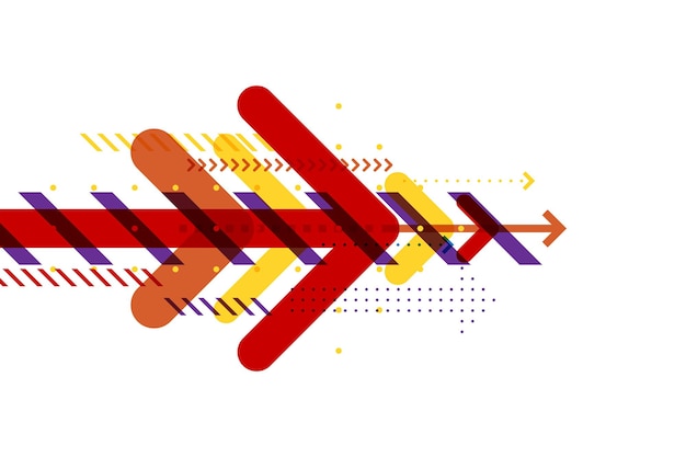 Vector colorful arrow speed background. concept of communication data transfer technology