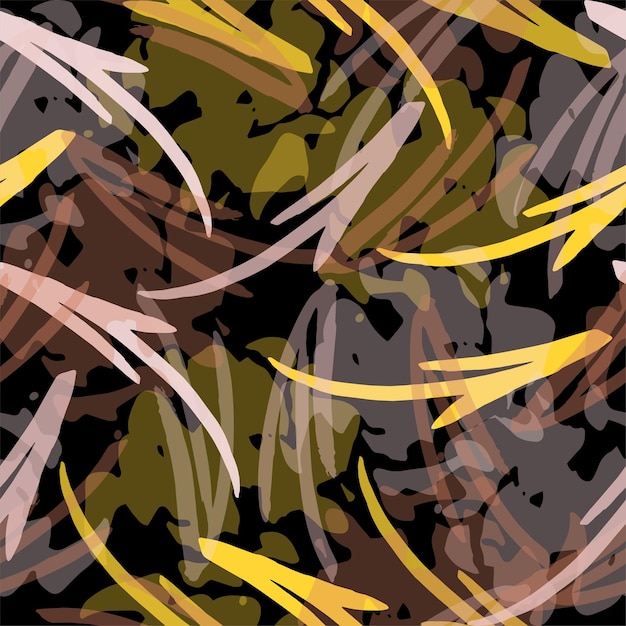 Illustrazione senza cuciture del fondo del modello di vettore delle frecce colorate