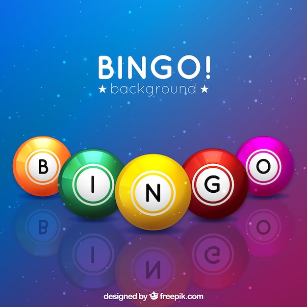 Colorful background of bingo ball