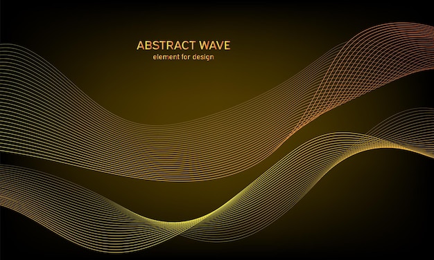 Vector colorful background element abstract wave