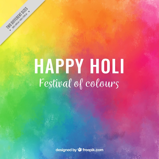 holi 축제를위한 화려한 배경