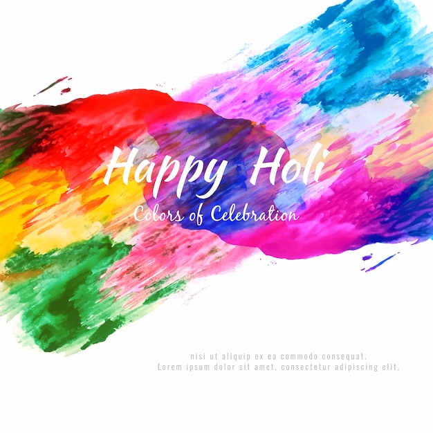 Красочный фон фестиваля happy holi