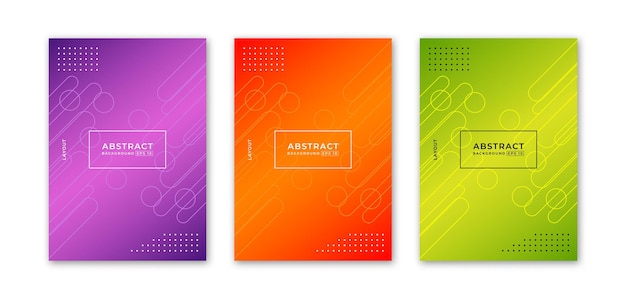 Colorful background pattern Abstract shape composition with trendy gradient