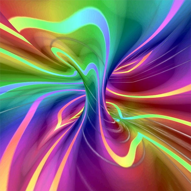 Colorful background torus map effect combination illustration