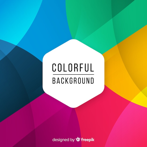 Colorful background with abstract shapes